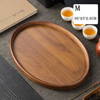 Wooden Serving Trays Oval Wood Tray Platters for Serving Food Dishes Dinner Plates Solid Wood Dessert Plate Jewelry Storage