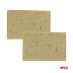 1/2/4/6Pcs Handmade Oat Soap,Natural,Gentle,Non Irritating, Brightening, Exfoliating, Body And Facial Cleansing, Whitening Soap