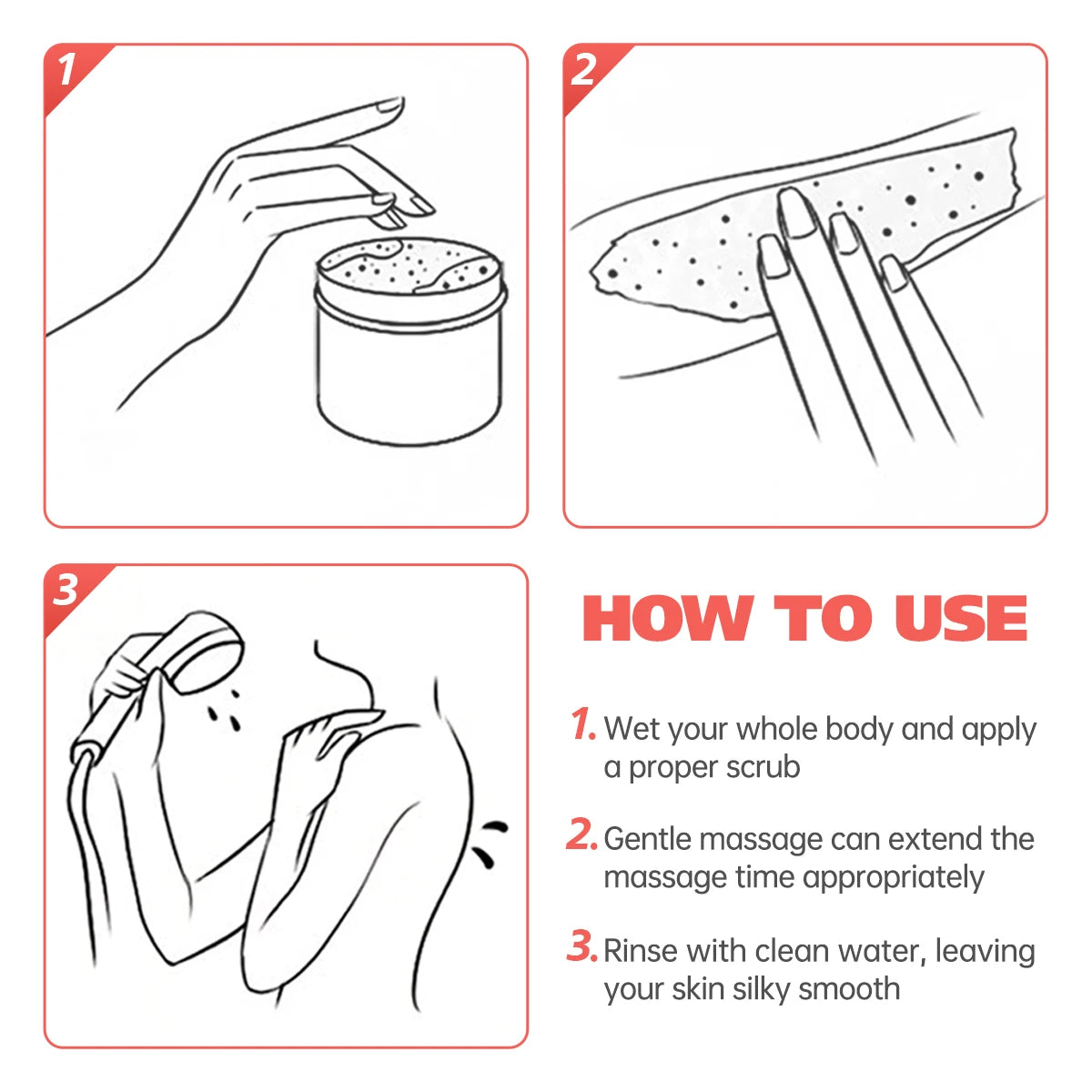 Himalayan Salt Body Scrub - Natural exfoliating salts and soufflé for body and face help nourish, smooth, supple skin for a bath