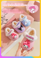 Cute & Cozy Waterproof Cartoon Slippers for Boys & Girls – Winter House Shoes