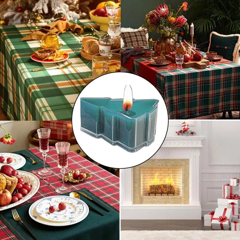 Christmas tree tealight Handwork Scented Candles Tree Shaped Candles Christmas Tree Candles For Christmas Home Decoration