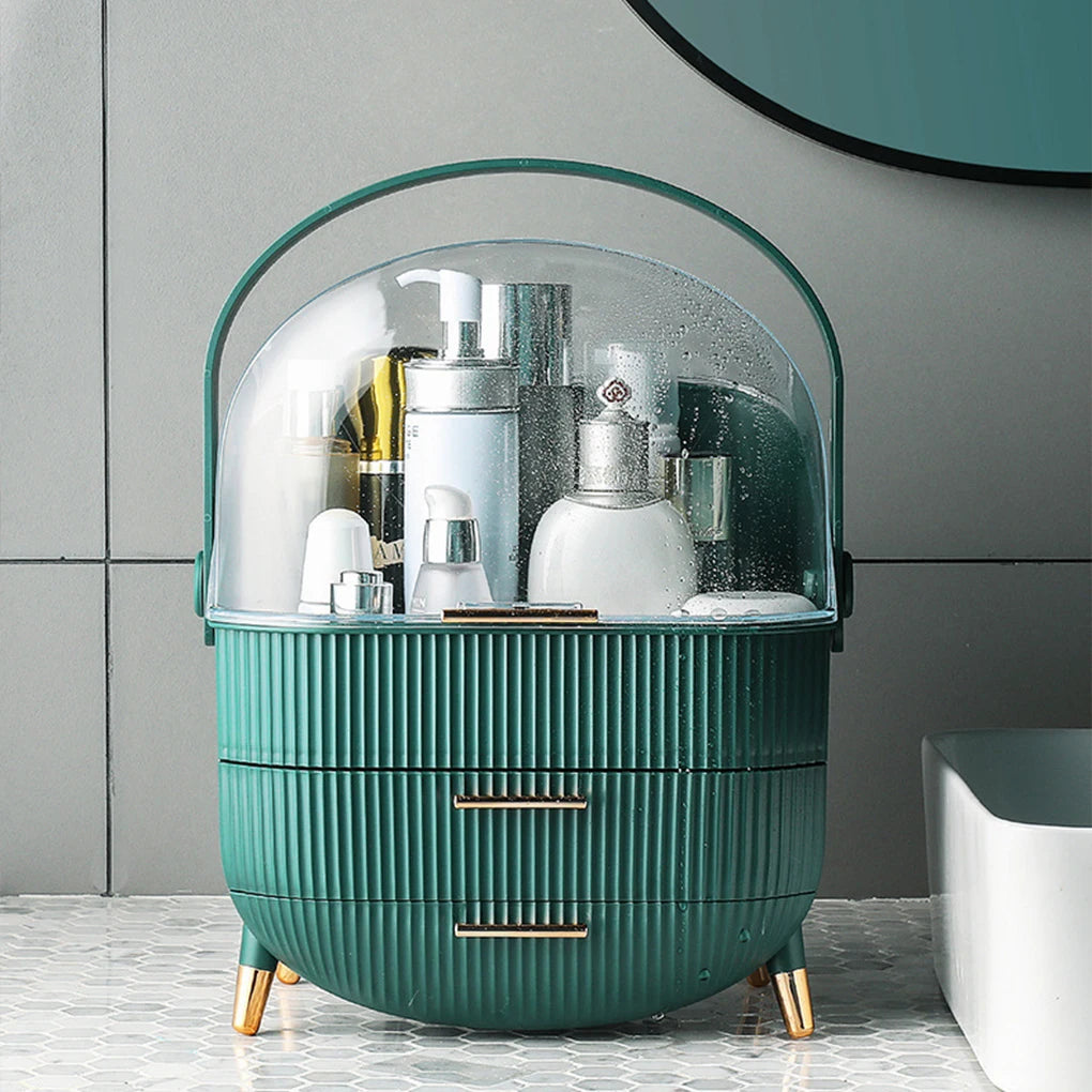 Cosmetic Storage Box Big Capacity Bathroom Waterproof Dustproof Jewelry Makeup Organizer Skin Care Makeup Display Storage Drawer