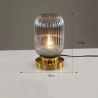 Nordic Modern Glass Table Lamps Bedroom Bedside Night Light Study Office Decoration Reading Home Lighting LED Living Room Desk