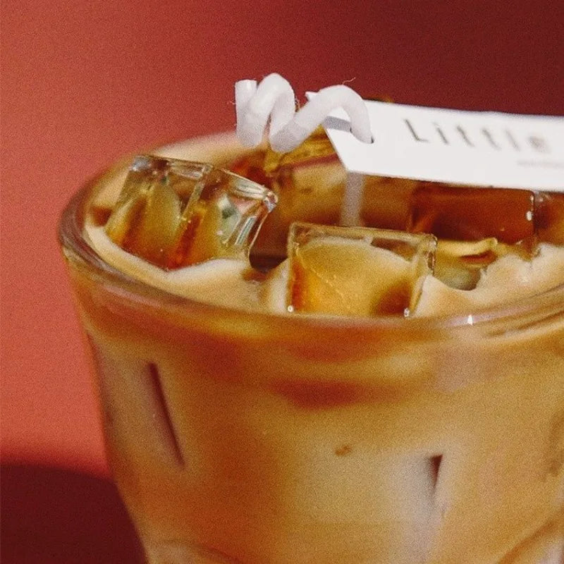 Iced Coffee Scented Candle Realistic Drink Shape Aromatherapy Cup Candle Handmade Cafe Style Home Decor Relaxing Gift