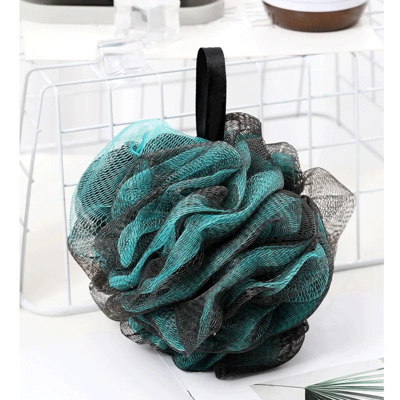 Large  Bath Balls Shower Mesh Sponge Bath Puffs Bubble Ball Body Exfoliating Brush Soft Cleaner Skin Scrub Bathroom Supplies
