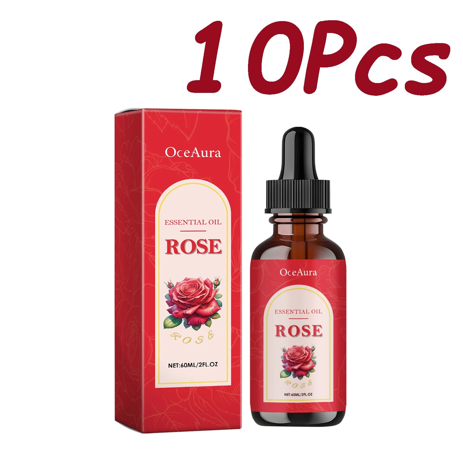Rose Essential Oil Nourishing Moisturizing Soothing Dryness Skin Soften Delicate Smoothing Massage Essential Oil for Face Body