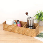 1 willow storage basket, miscellaneous storage box, 3 compartment storage boxes, storage basket toilet paper organization