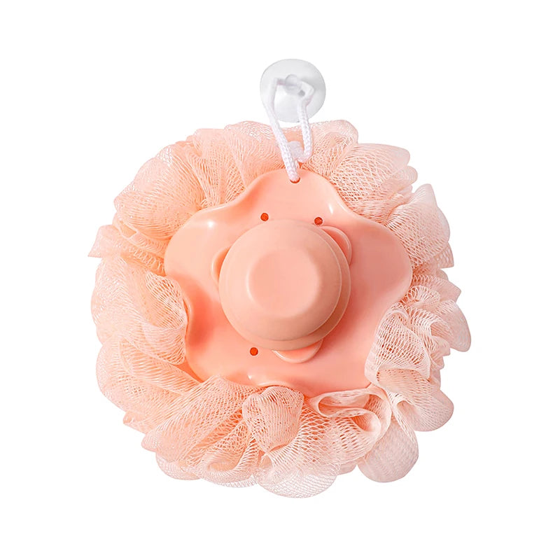 Bath Shower Loofah Sponge Pouf Body Wash Scrubber Creative Refill Shower Ball Exfoliating Home Bathroom