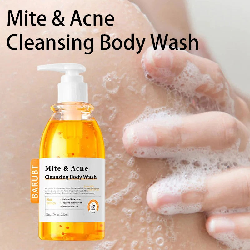 Brand Oil Control Anti-mite Shower Gel Mild Body Wash Deep Clean Pore Hydrating For Soft Smooth Skin Men Women Body Wash Gel Hot