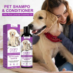 Shampoo Conditioner for Dogs and Cats, Odor Anti Mite Cat Shower Gel, Softening Kitten Body Wash, Dry Itchy Skin Relief Pet Hair