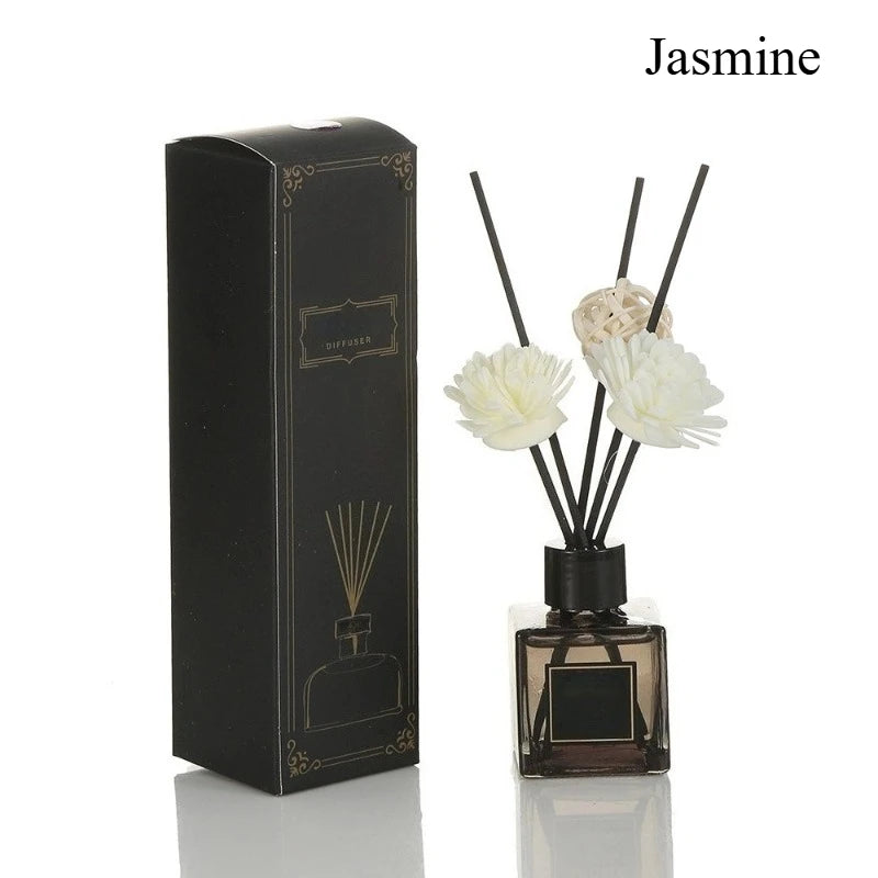 50ML Reed Diffuser Oil Flameless Home Fragrance Oil Air Freshener Scent Air Car Odor Sticks Aromatherapy Diffuser Office Decor