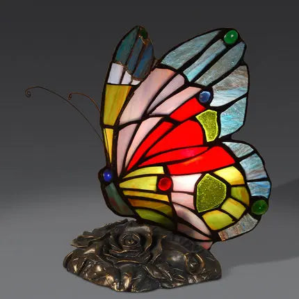 Tiffany turkish table lamp Retro Stained stained glass decor Light Hotel Table Lamp Bedroom Decoration bedroom butterfly lamp