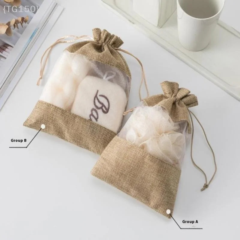 Spa Shower Gift Set for Women - Complete Bathing Kit with Sisal Gloves, Back Scrubber & Foot Care Tools