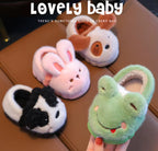 Cute Plush Animal Toddler Spa Slippers