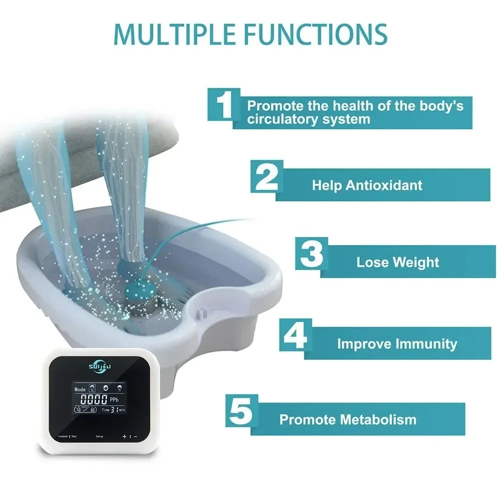 Foot Spa Machine Ion Detox Foot Bath Strengthen Immunity Eliminate Fatigue Improve Sleeping Tub Array Aqua Cell Ionic Cleanse