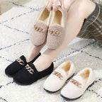 Womens Slippers Warm Short Plush Lining House Shoes Moccassins Slip on Fashion Lady Flats Loafers Non Slip 2023