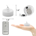 Flameless Tea Lights LED Candles with Remote Control Battery Operated Electronics Tealights for Wedding Home Christmas Decors