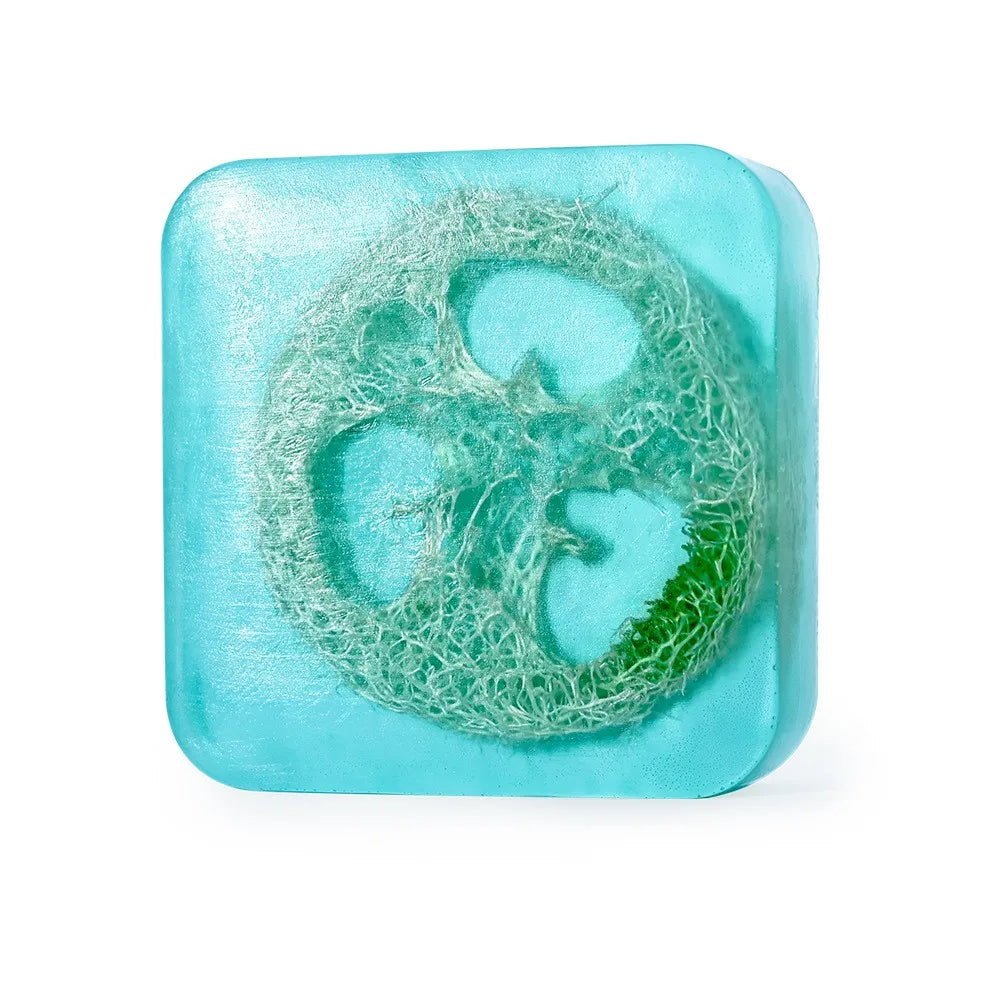 Loofah Sea Salt Deep Cleaning Bath Essential Oil Soap, Rich And Delicate Foam, Easy To Wash, Refreshing Summer Soap