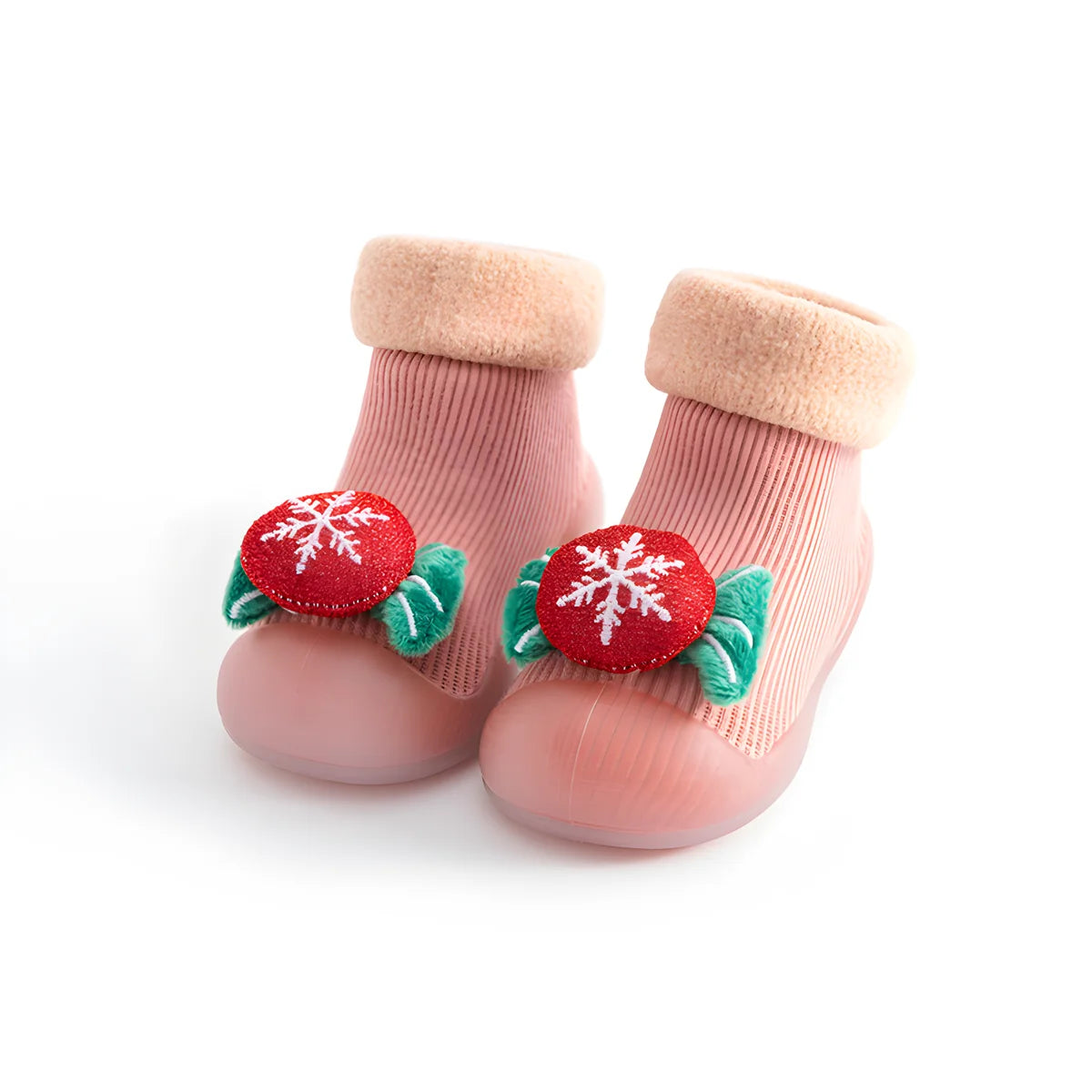 Baby Christmas Sock Shoes Boys Girls First Walking Shoes Non-Slip Slippers Soft Sole Sneakers Toddler Infant Babygirl gift ﻿
