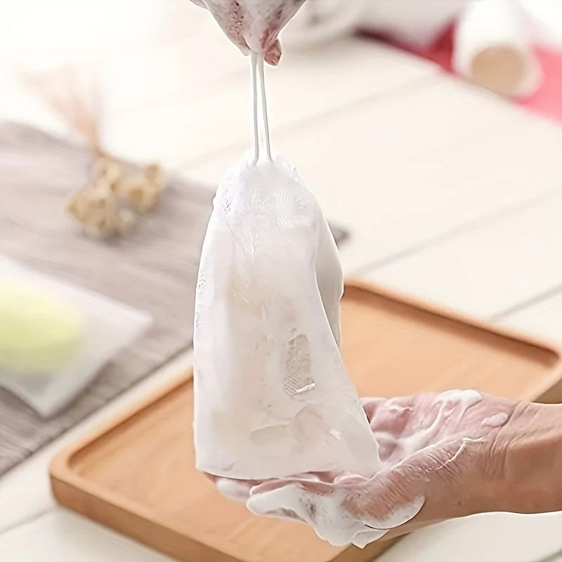 10pcs Square Soap Saver Bags, Double-Layer Durable Mesh Soap Pouches with Drawstring, Multi-Purpose Handmade Soap Bags for Body