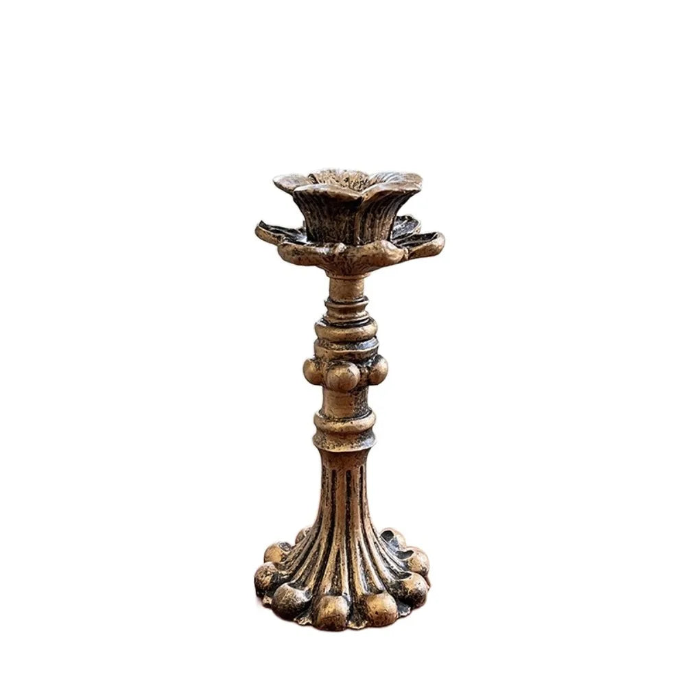 Vintage Classical Candlestick Holders Candle Stand Bronze Candle Holder Home Decoration Ornament Tabletop Candle Holders