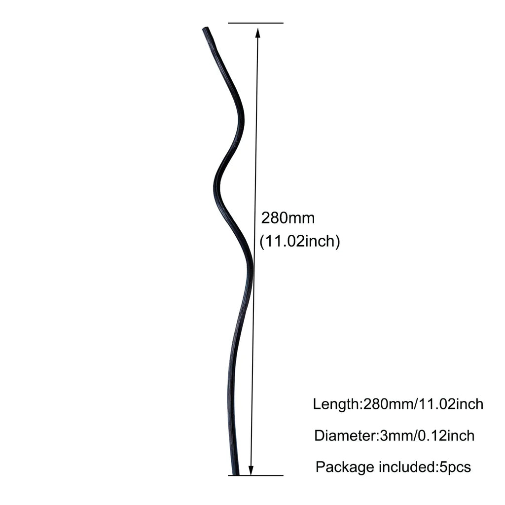 5/15Pcs Rattan Reed Diffuser Sticks Refill, 3mm Wavy Long, for Essential Oil Airs Freshener, High Quality Home Fragrance