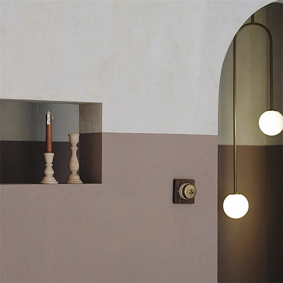 Unfinished Candlesticks Holders Retro Unpainted Wood Classic Craft Candlesticks Holders for Home Wedding Party and DIY Crafts