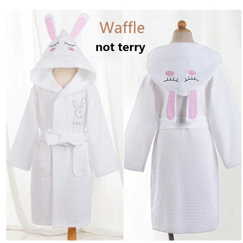 37 Design Cotton Kids Hooded Bathrobe For Girl Sleepwear Robe Boy Cotton Terry Bathrobe Baby Pajamas Bath Robe Children Bathrobe