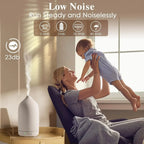 Ceramic Diffuser 100ml Essential Oil Diffusers  Aromatherapy Ultrasonic Humidifier Timer 7 LED Colors  Lights For Home Office