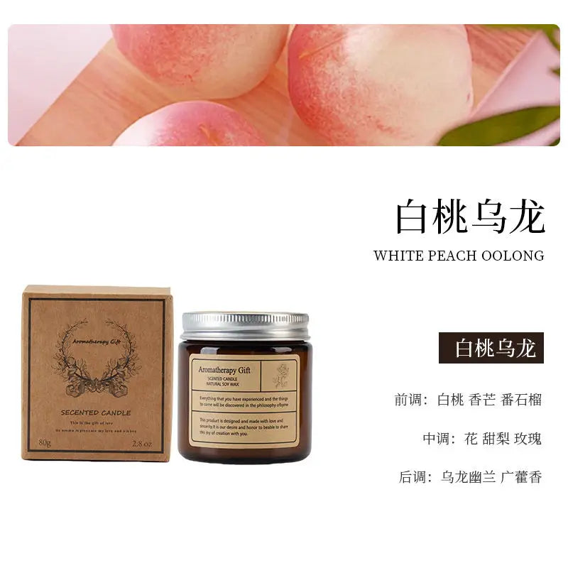 Cross Border Tea Scented Candle Cups Romantic Fragrances for Home Bedrooms Souvenirs Indoor Soy Wax Scented Candles Wholesale