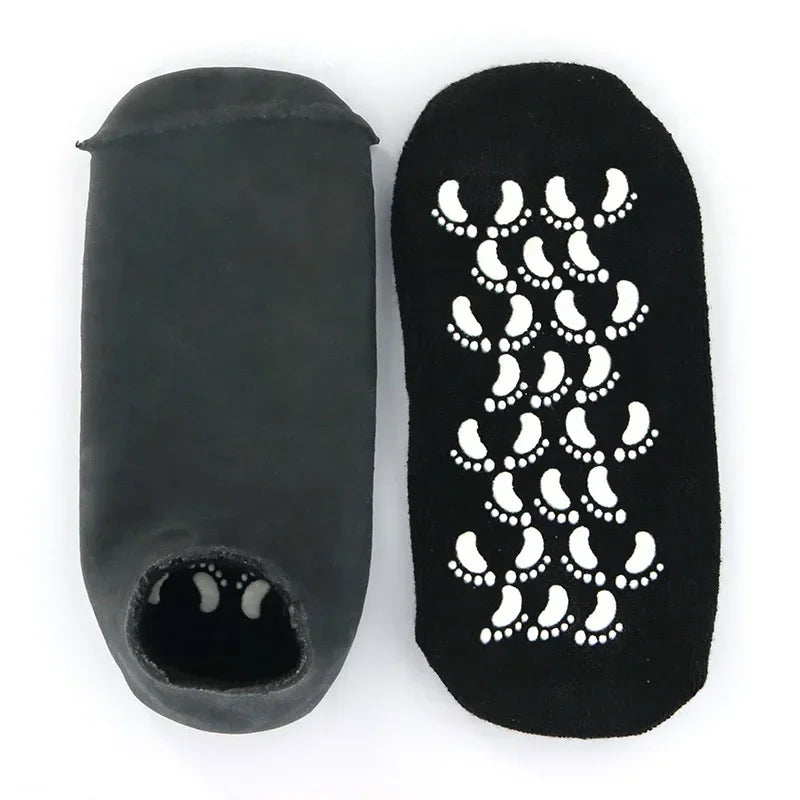 2pc Foot Care Spa Moisturizing Gel Socks Exfoliating Dry Cracked Soft Skin Sock Pedicure Hard Heel skin Protector Repairing