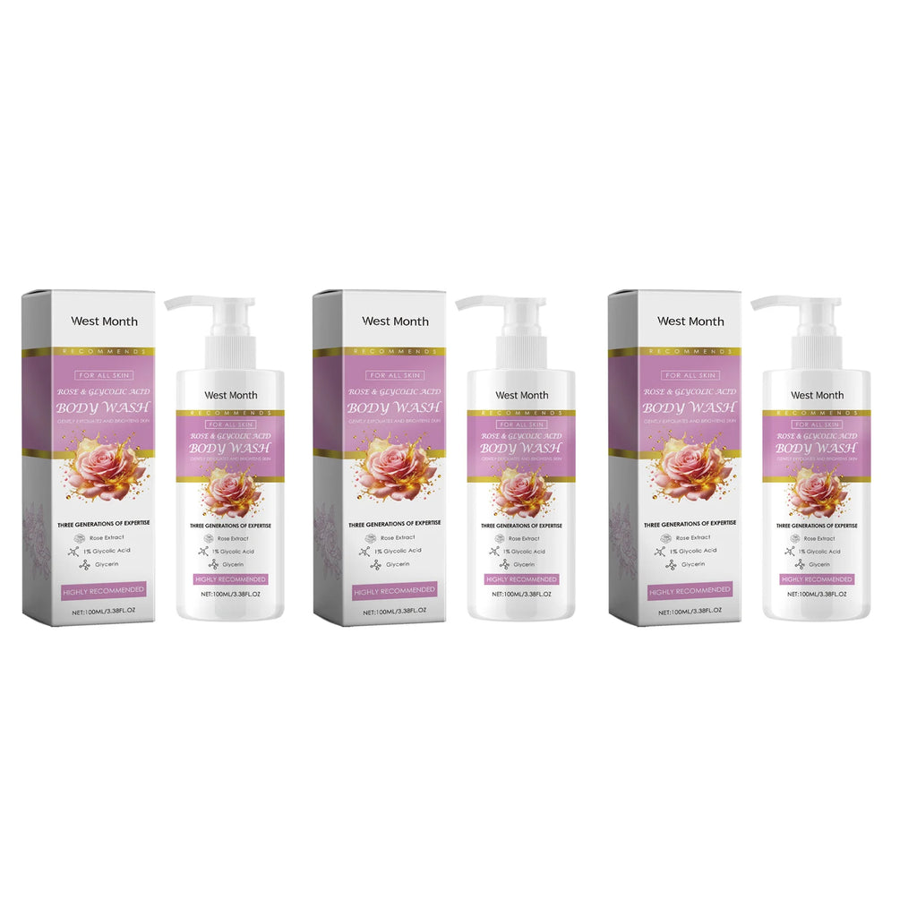 Exfoliating Shower Gel Deep Cleansing Remove Old Dead Skin Brighten Skin Tone Moisturizing Smoothing Refresh Whitening Body Wash