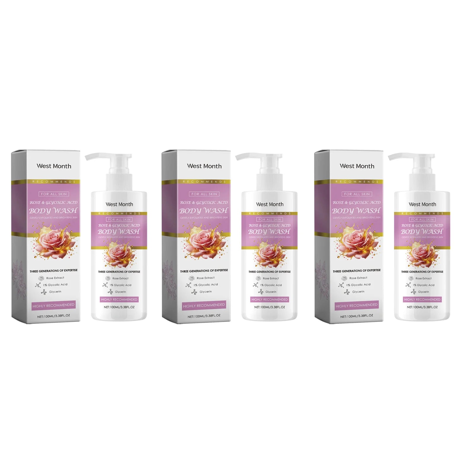 Exfoliating Shower Gel Deep Cleansing Remove Old Dead Skin Brighten Skin Tone Moisturizing Smoothing Refresh Whitening Body Wash