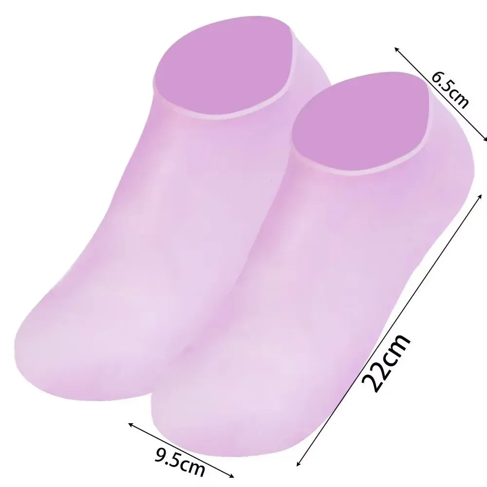 Spa Massage Silicone Moisturizing Foot Socks Remove Dead Skin Anti Cracking Anti-drying Foot Care Socks Pain Relief