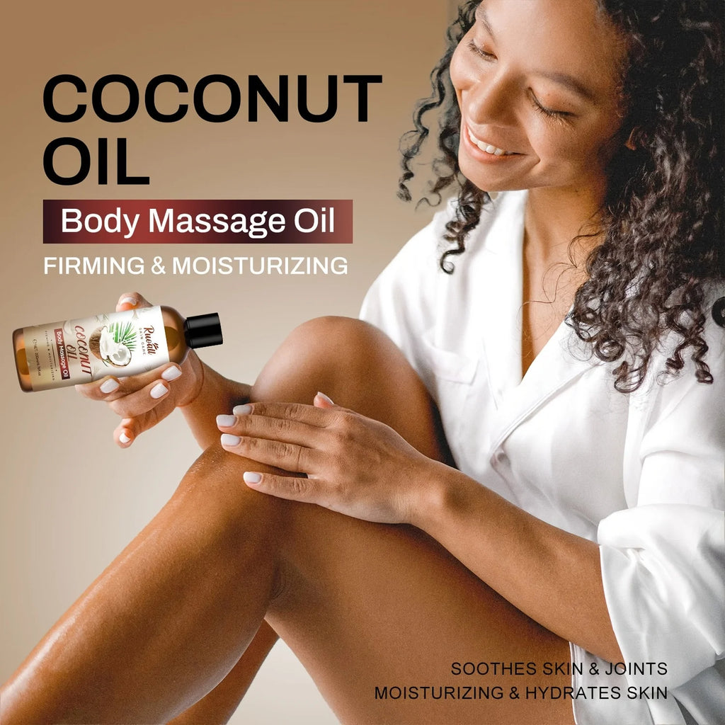 Coconut Oil Body Massage Essential oil, Rich in coconut oil extract essence, Can be used for body massage,long-lasting fragrance