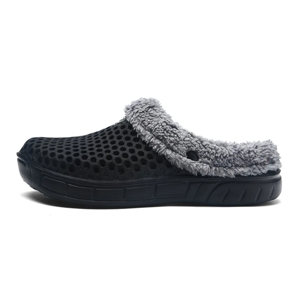 Winter Slippers Men Women Indoor Warm Shoes Non Slip Cotton Pantoffels Casual Clogs Slip on House Floor Slippers for Men