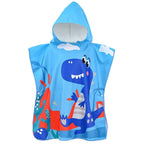 Kids Beach Towel for Boys Girls,Unicorn Hooded Bath Towel Wrap,0-5Years Baby Shark Bathrobe with Hood