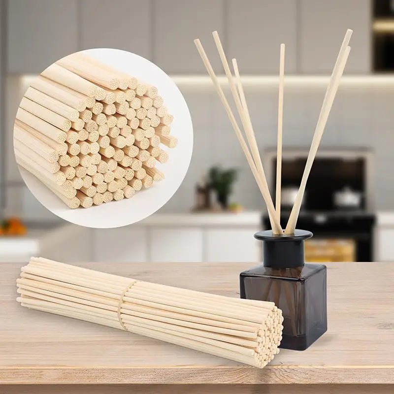 20-100pcs 3mm Reed Diffuser Replacement Stick DIY Handmade Home Decor Extra Thick Rattan Aromatherapy Diffuser Refill Sticks