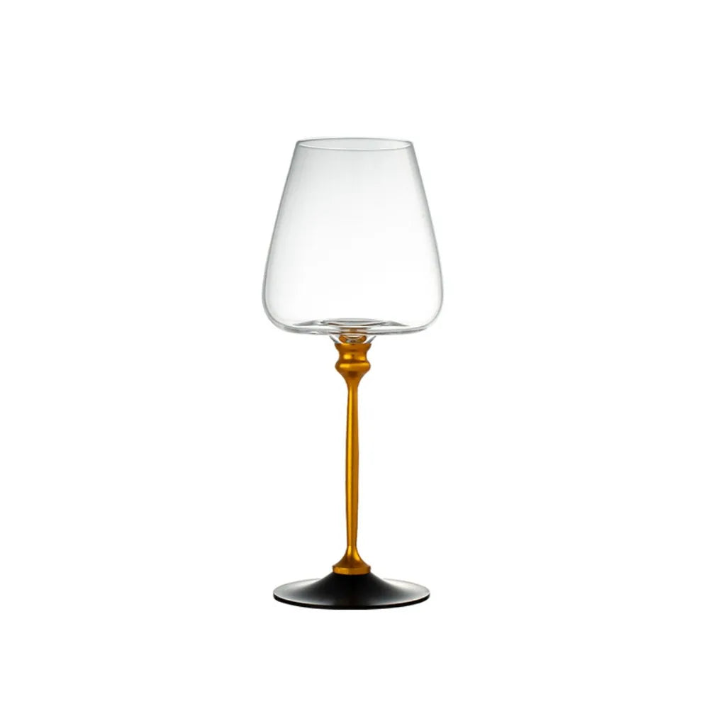 Clear Rotating Glass Wine Glasses 500ml Thickened Base Crystal Goblet Ergonomic Holder Wine Decanter Glass Cup Cocktails