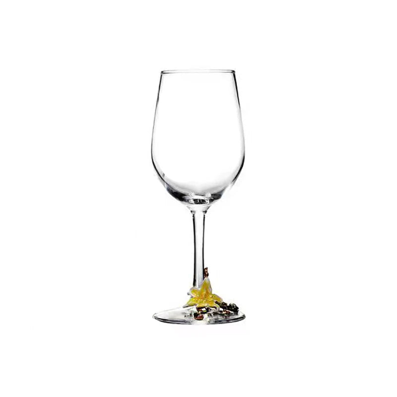 Creative Enamel Crystal Goblet Glasses for Champagne Glass Luxury Glass Cups Glasses of Wine Wineglass Vintage Drinking Cup Set