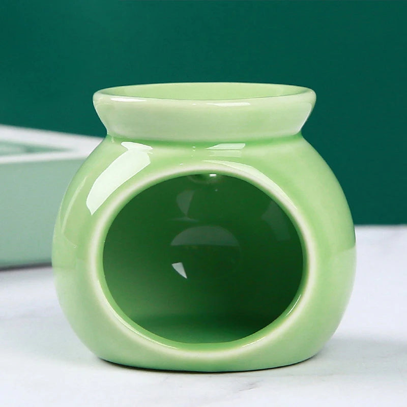 Ceramic Essential Oil Burner Incense Mini Candle Holder Colorful Ceramic Crafts Aromatherapy Diffuser Home Decor