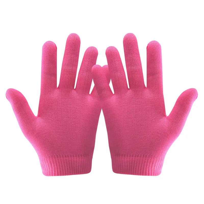 1 set Reusable SPA Gel Socks & gloves Moisturizing whitening exfoliating velvet smooth beauty hand foot care silicone socks