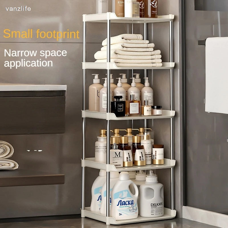 Bathroom Storage Rack Multi-Functional Washstand Desktop Cosmetics Floor Shoe Rack Pet Light Luxury Bathroom Organizing Rack