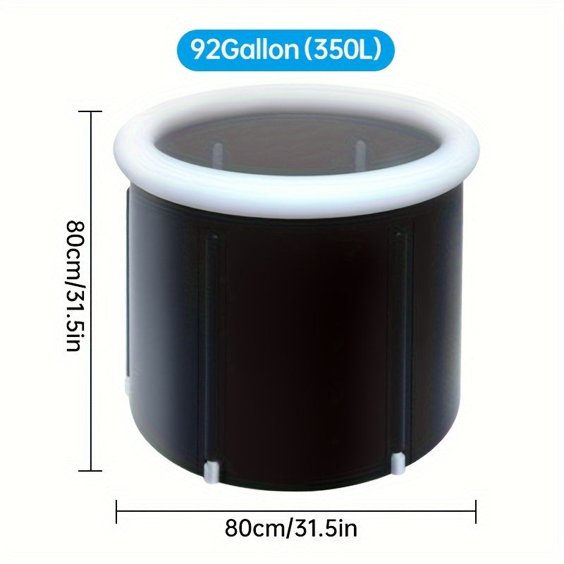 High Quality Thickened Ice Bath Tub With Cover For Cold Water Therapy And Ice Diving, Foldable And Portable Bathtub, Dual-use Hot And Cold Water Constant Temperature Multifunctional Bath Tub For Muscle Soreness Relief And Rel