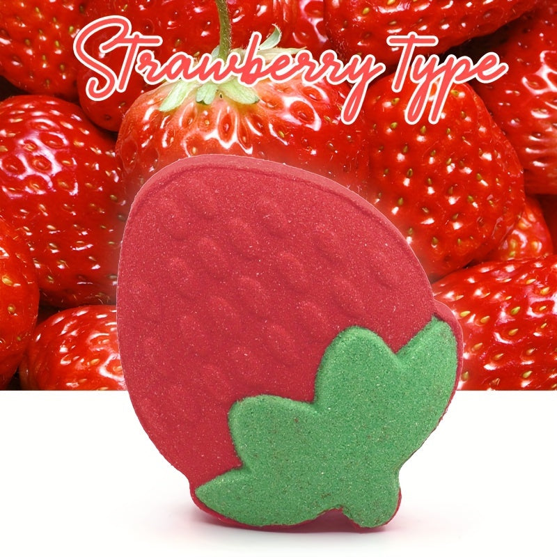 Strawberry Bliss Bath Bomb - Soothing Bubble Bath Experience, Perfect for All Skin Types, Ideal Gift for Girlfriend or Family
