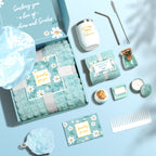 Spa Gift Basket Set for Women - Luxury Self-Care & Relaxation Gift Box with Eucalyptus Bath Bombs, Lavender & Mint Scented Candles, Bath Salts, Face Masks