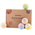 12 Pack Aromatherapy Bath Bombs, Assorted Fragrances, Fizzy Spa Bath Salts Balls, Bubbles For Soak And Skin Care, Gift Set