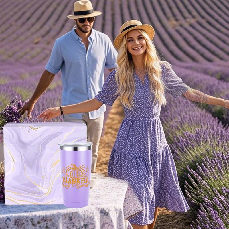 8pcs Lavender Scented Spa Gift Basket Set for Women - Luxury Self-Care Kit with 8-Hour Burn Time Soy Wax s, Bath Bombs, Lavender Sachet & Tumbler-Style - Birthday/Retirement Party Favors for Wife, Mom, Sister, Girlfriend