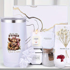 8pcs Highland Cow Women'S Spa Gift Basket, Basket Set Stuff Womens Gifts-Multi-Item Party Favor Packs Including Cup, Bath Bombs, Candles, Soap, Gift Box, Bath Salts And Thank You Cards, Gift For Women, Mom, Wife, Girlfriend,
