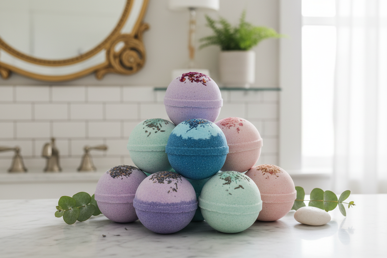 no put them on a table or counter or something in a bathroom setting